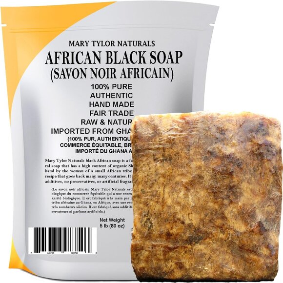 African Black Soap, 5lbs - Picture 2 of 8